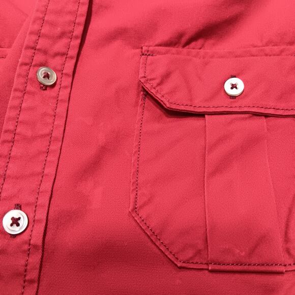 IZOD Men's‎ Button-Down Long Sleeve Casual Shirt Size XLarge Red - Picture 7 of 14